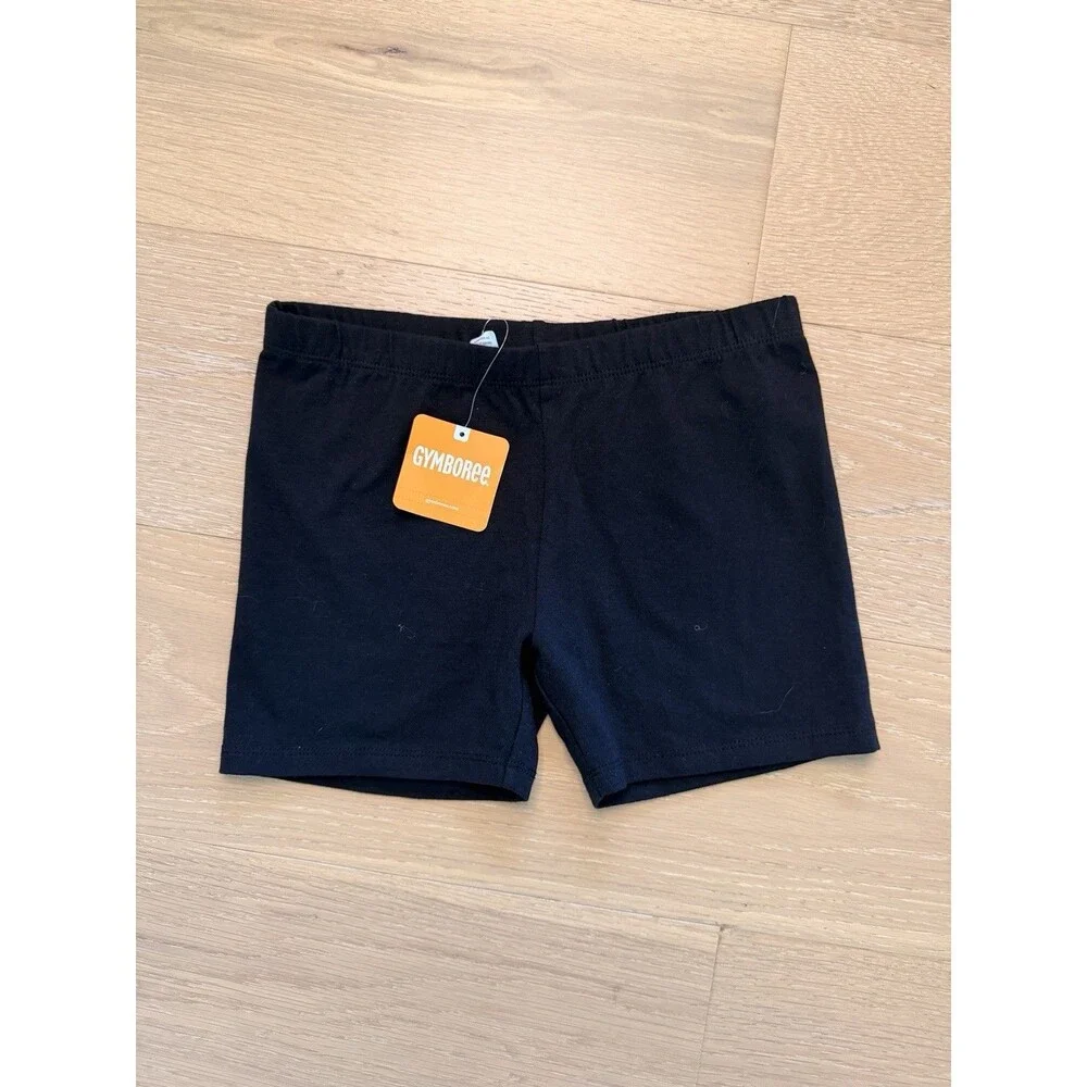 NWT NEW Gymboree casual Cartwheel black bike shorts Size Large 10-12